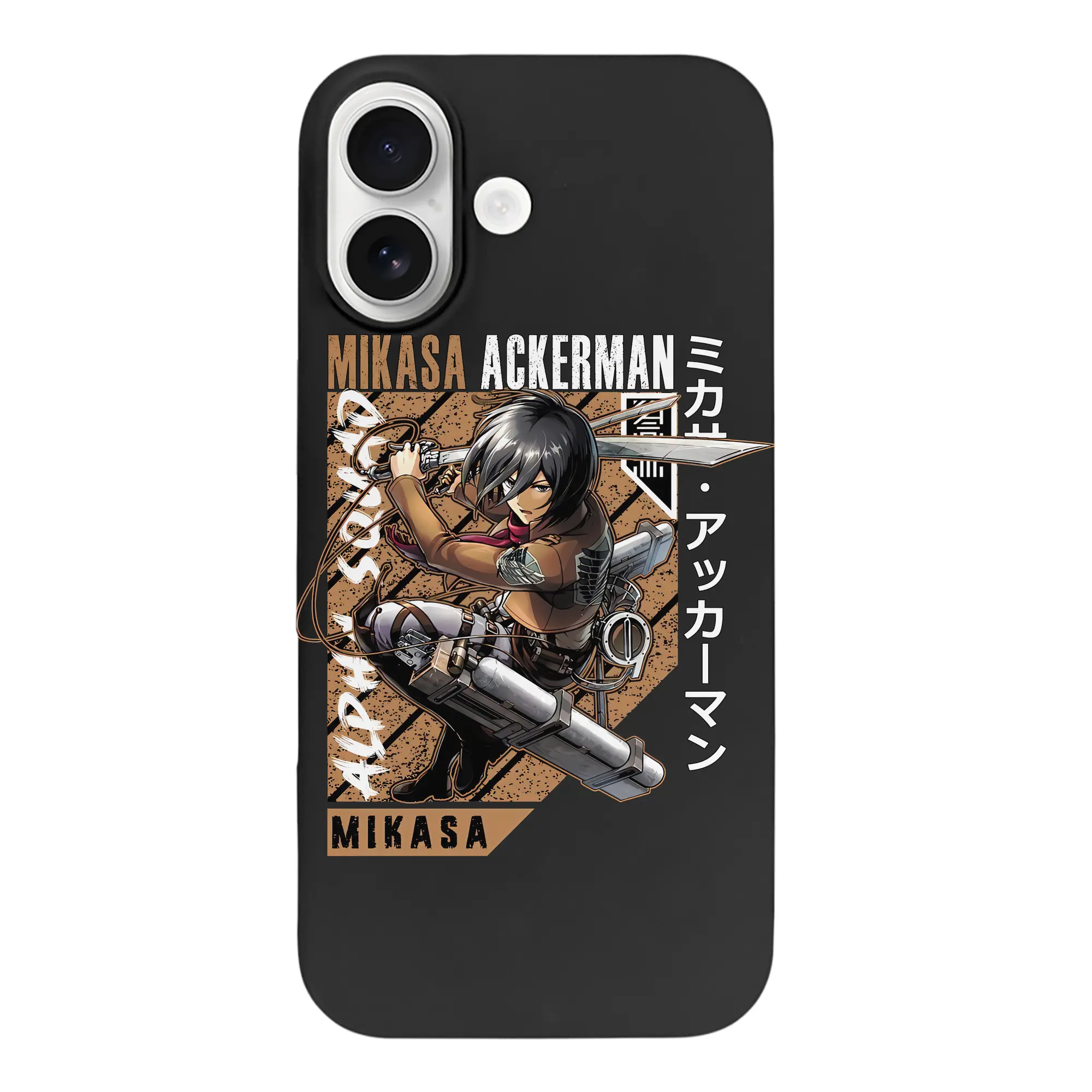 進撃の巨人 グッズ ミカサ・アッカーマン - iPhone 17 シリーズ シリコンケース 薄型 耐衝撃 指紋防止 ソフトタッチカバー 精密フィット 傷防止 保護ケース iPhone 17/17 Air/17 Pro/17 Pro Max 対応